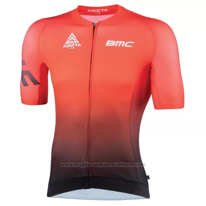 2022 Abbigliamento Ciclismo BMC Arancione Manica Corta e Salopette
